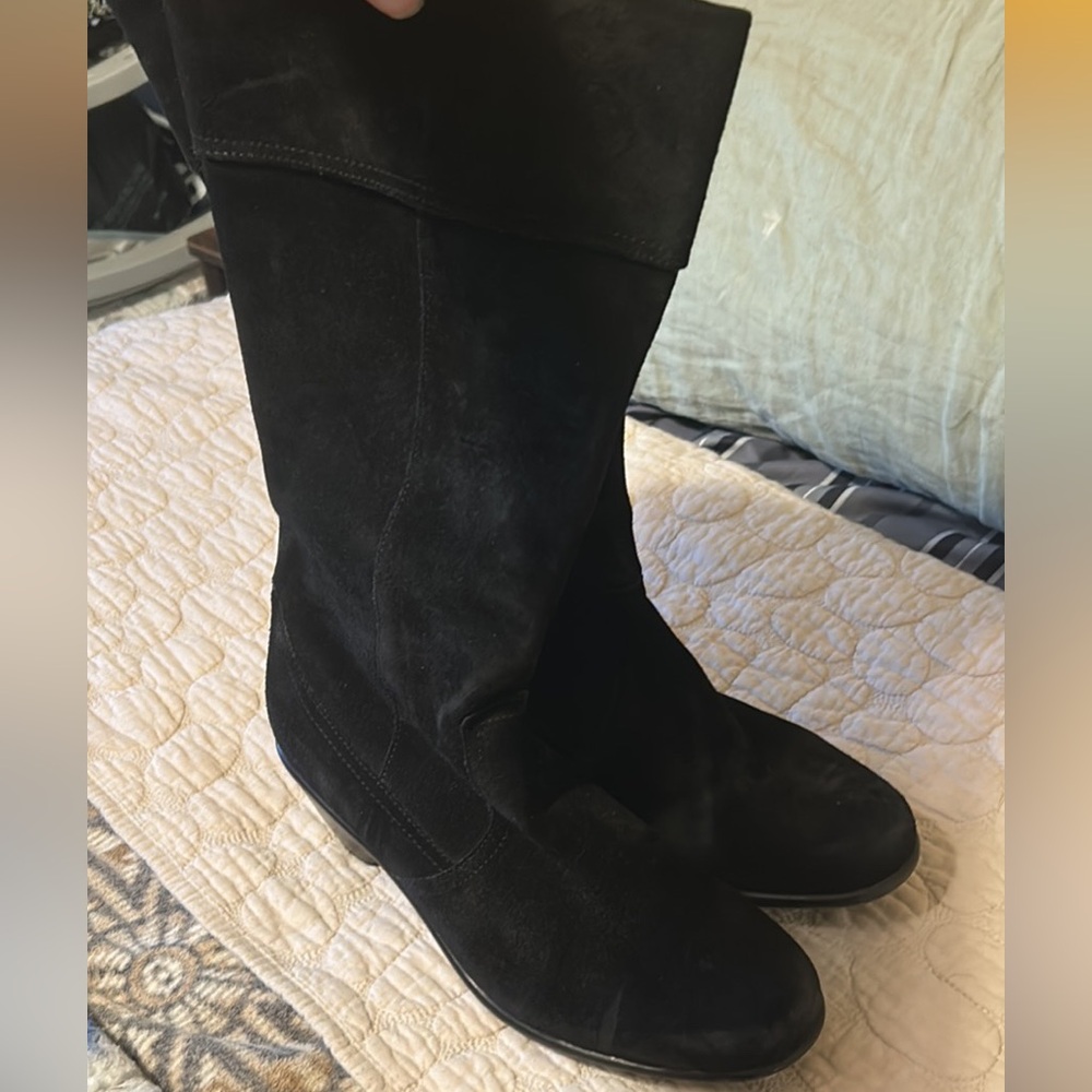 Dansko black heeled boots